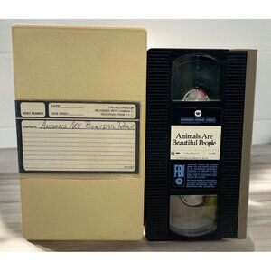 Animals Are Beautiful People 1974 VHS Tape Only Warner Home Video with Hard Case